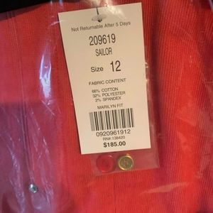 Ladies etcetera red dress pants